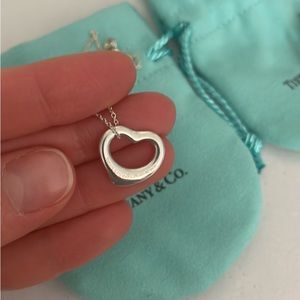 Tiffani and Co Open Heart Pendant